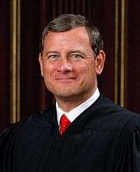 headshot portrait of Chief Justice Roberts