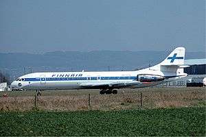 A Finnair Sud Aviation SE-210 Caravelle similar to the hijacked aircraft.