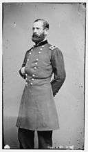 Major General Fitz John Porter standing, with most of body shown (taken sometime between 1855–1865)