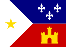 Flag of the Acadiana region of Louisiana