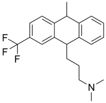 Skeletal formula of fluotracen