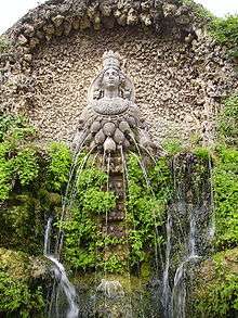 16th-century fountain of Diana Efesina, at Villa d'Este, Tivoli, Lazio, Italy