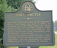 Old Fort Argyle Site