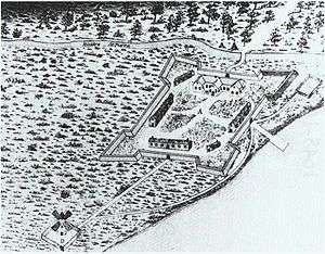 Fort Ville-Marie in 1645