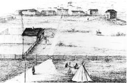 1877 sketch of Fort Livingstone
