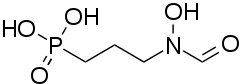 Structural formula of fosmidomycin