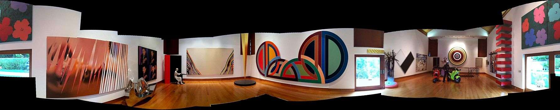 Works on display at the Frederick R. Weisman Art Foundation