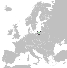 Territory claimed by the Free State of Danzig (map of Europe, 1930)