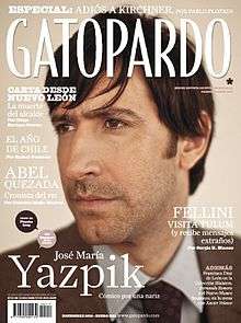 Front cover of issue 117 of Gatopardo magazine featuring Mexican actor José María Yazpik.