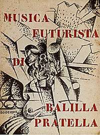 Cover of the 1912 edition of Musica futurista di Balilla Pratella.