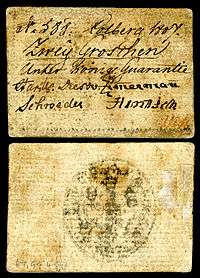 Emergency issue currency for the Siege of Kolberg - 2 groschen