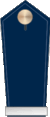 Blue epaulette with 1 silver band