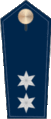 Blue epaulette with 2 silver stars