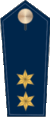 Blue epaulette with 2 golden stars