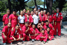 Modern Arnis group at Rizal Park with Grandmaster Rodel Dagooc