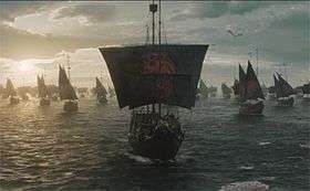 Daenerys Targaryen sails to Westeros