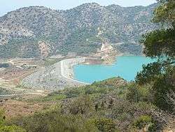 Geçitköy Dam and reservoir.