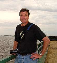 Dr. Adam Jones by the Volga River in Kazan, Russia