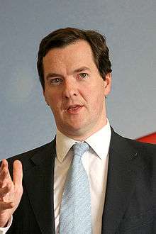 George Osborne, Chancellor of the Exchequer.