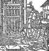 old picture of miners at work in the 16th century