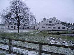 Glenallachie distillery in winter