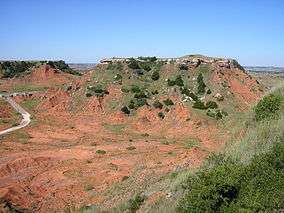 A photo of the Gloss Mountains