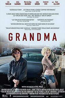 Grandma, the movie, theatrical release poster