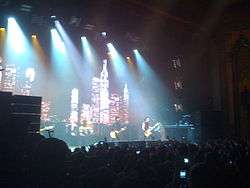 Green Day performing live at The Fox Theater.