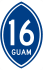 Guam Highway 16 marker