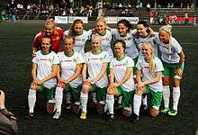 Before a match with Älta IF in 2013