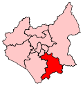 A medium-to-large constituency, located in the southeast of the county.