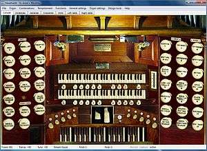 A screen capture showing the original St Annes organ
