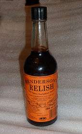 Bottle of Henderson's Relish