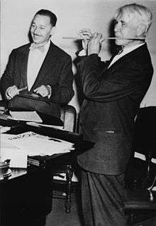 Henry Katzman and Carl Sandberg, September 1953.