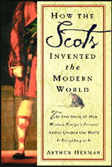 Cover shows one half of a male figure from the neck down, wearing kilt and long, chequered stockings