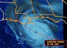 A satellite imagery showing a hurricane approaching Louisiana
