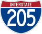 Interstate 205 marker