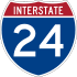 Interstate 24 marker