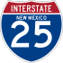 Interstate 25 marker