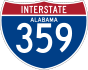 Interstate 359 marker