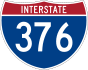 Interstate 376 marker