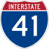 Interstate 41 marker