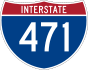 Interstate 471 marker