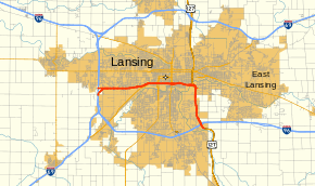 I-496 connects downtown Lansing with the I-96 and US 127 freeways