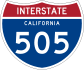 Interstate 505 marker