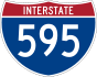 Interstate 595 marker