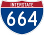 Interstate 664 marker