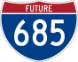 Interstate 685 marker
