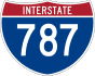 Interstate 787 marker