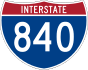 Interstate 840 marker